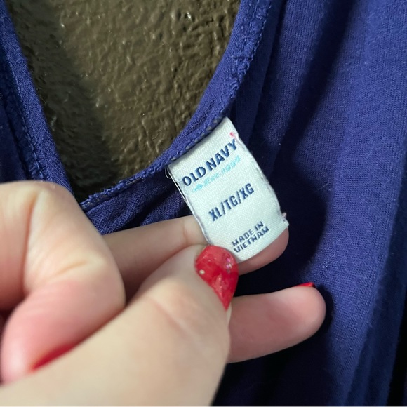 Blue Old Navy VNeck Sleeveless Dress, Size Xl - Picture 2 of 6